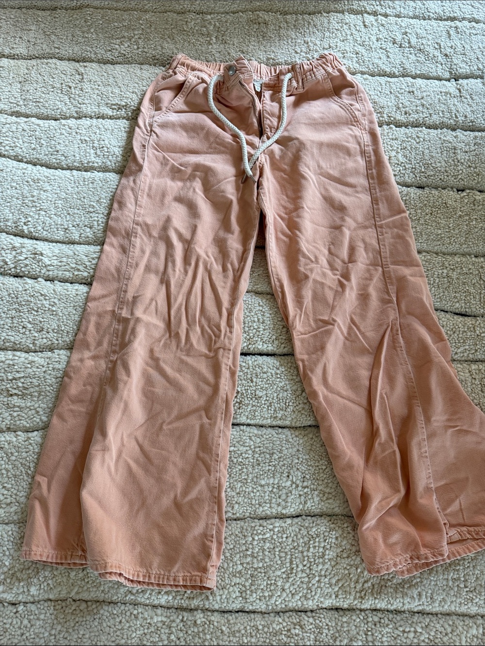 Pilcro Soft Peach Elastic Waist Pants